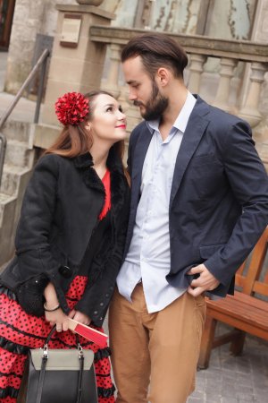 Redhead flamenco dancer Stacy Snake needs a hard cock outdoors photo 16