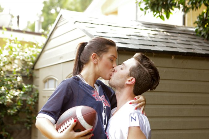 Sweaty lovers fuck after a day of sport games photo 3